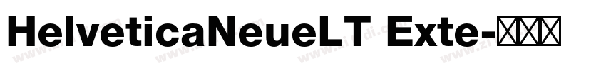 HelveticaNeueLT Exte字体转换